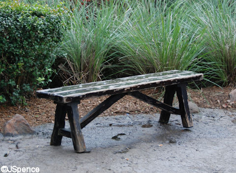 Asian Weathered Bench
