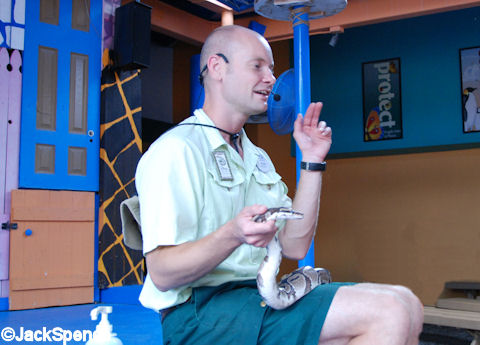 Cast Member with Ball Constrictor