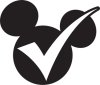 Mickey Check symbol for healthy eating for kids