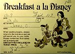 90 Empress Lily Breakfast Seating Card